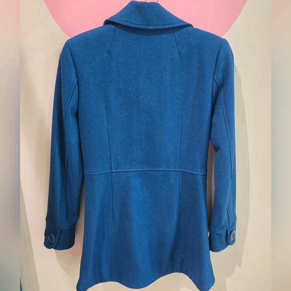 Atmosphere Royal Blue or Navy Wool Coat size XS - Picture 3 of 6